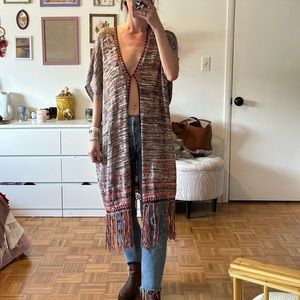 Free People knitted kimono
